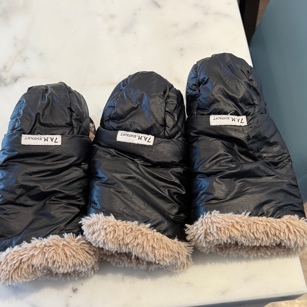 7AM Enfant stroller gloves (a pair plus one extra incase)